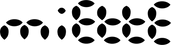 Minimalist black abstract line drawing of a delicate flower on white background