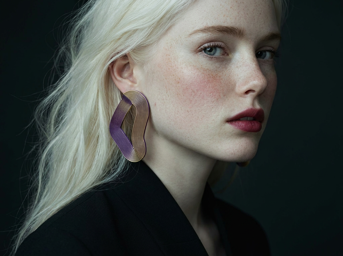 "Linear" Earrings Bauhaus Inspiration