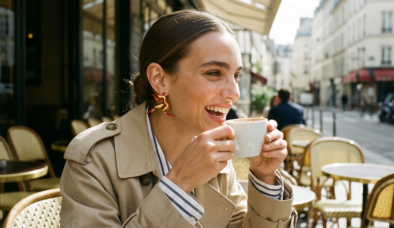 earrings red figural art sculptures