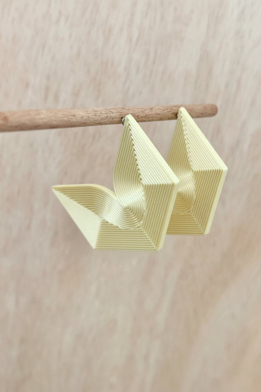 Light weight earrings by Miette geometrical shape hoop earrings