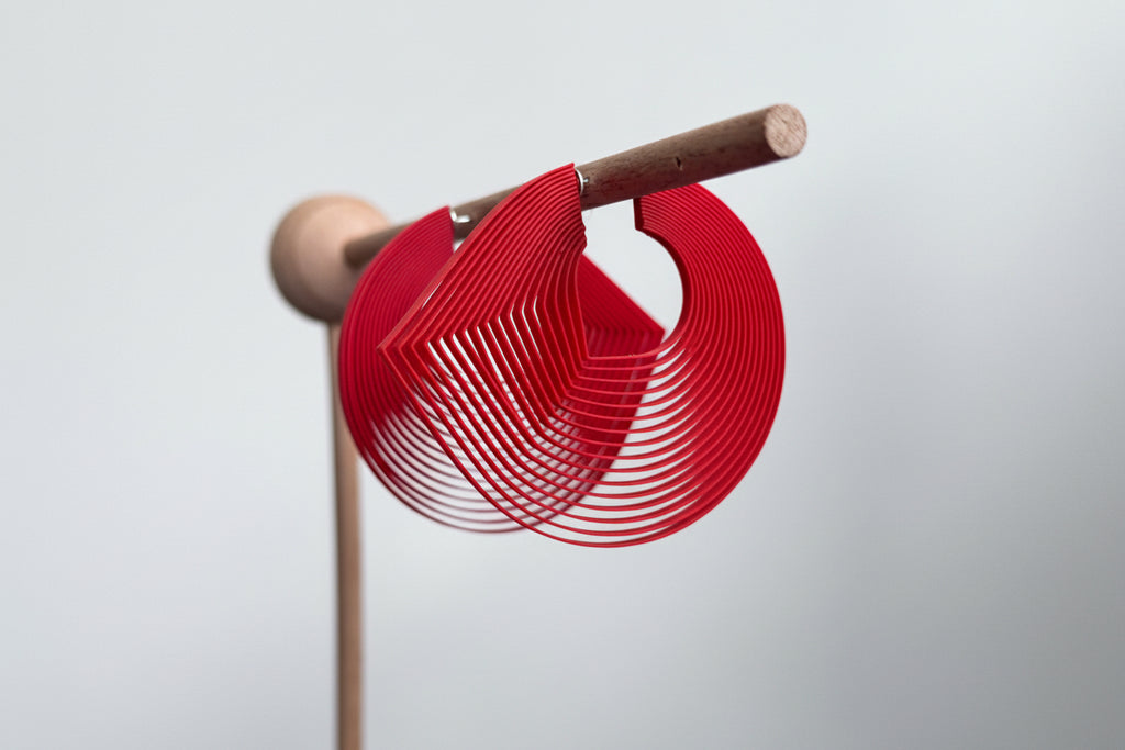 Boucles d’oreilles miette Vasarely linéaire artistique légères 