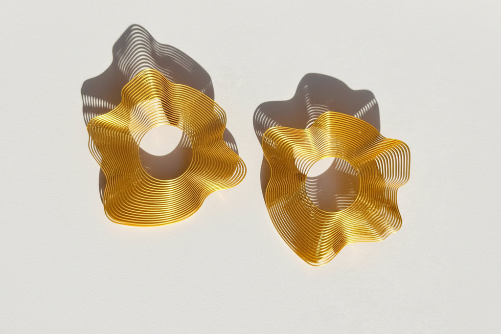 Linéaires "Evolution" - handmade PLA bioplastic earrings - Miette jewelry
