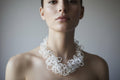 Collier « Réseau » unique - handmade PLA bioplastic necklace - Miette jewelry