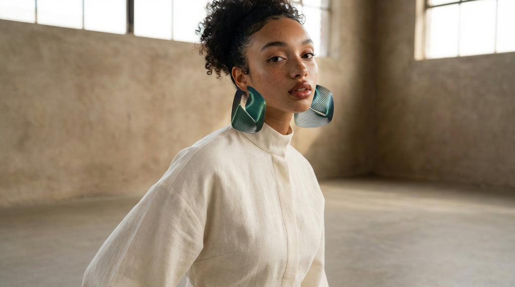 "Circonstances" Hoop Earrings