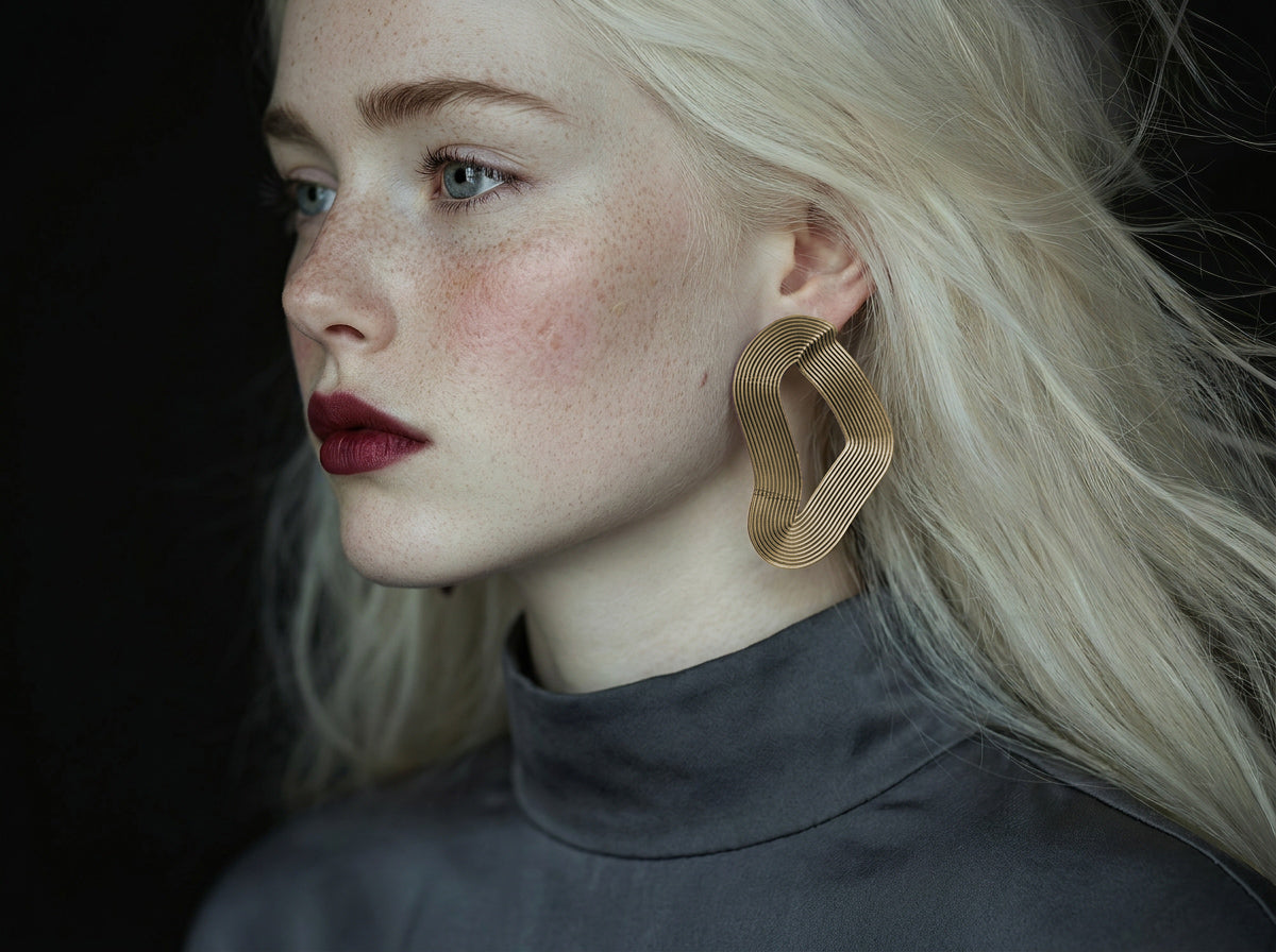 "Linear" Earrings Bauhaus Inspiration