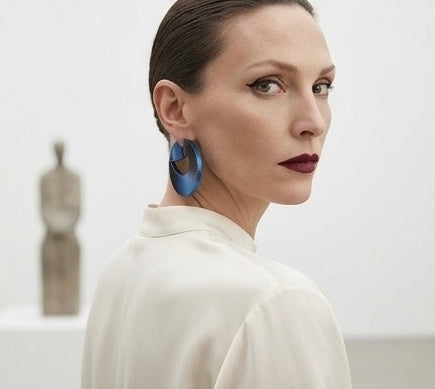 Hyper light hoop earrings by miette art to wear