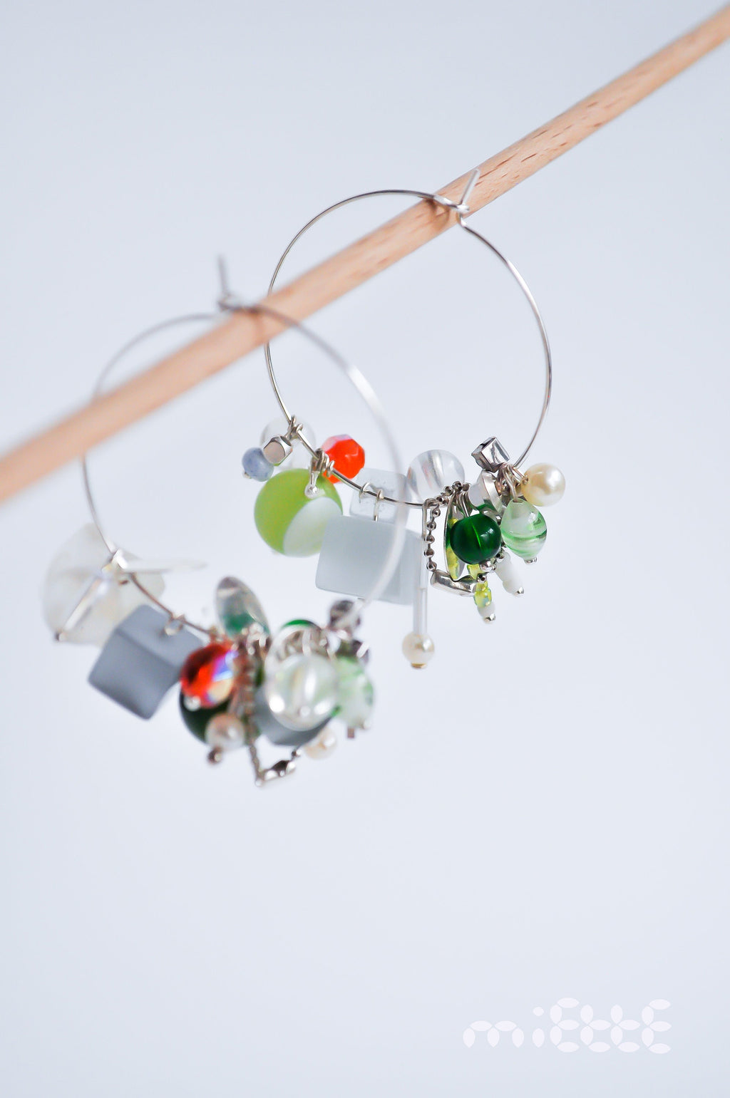 « Les Idées colorées » aux Agates, Perles … - handmade PLA bioplastic earrings - Miette jewelry