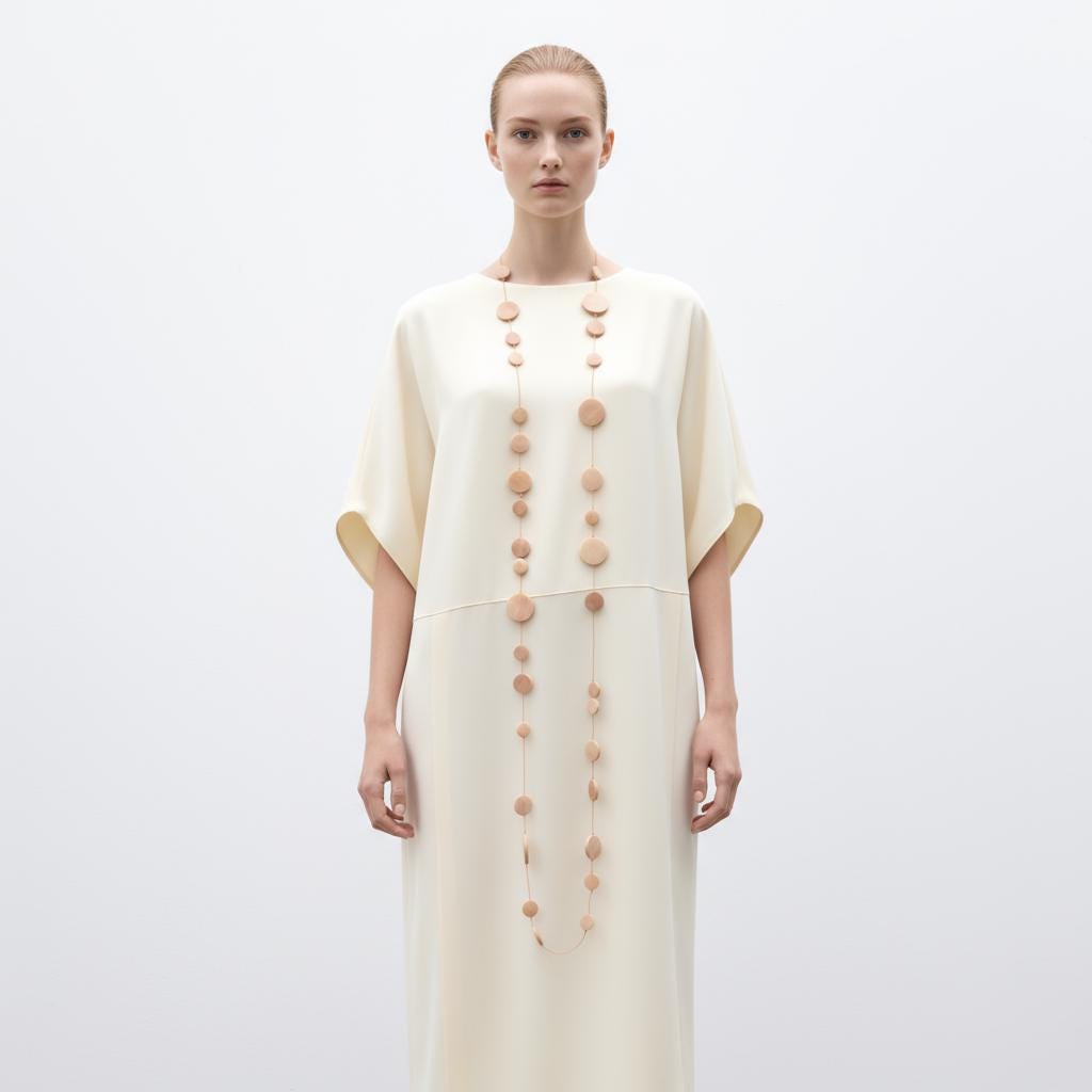 Collier "La rosée" - handmade PLA bioplastic necklace - Miette jewelry