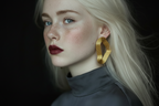 Light Miette earrings grafic design