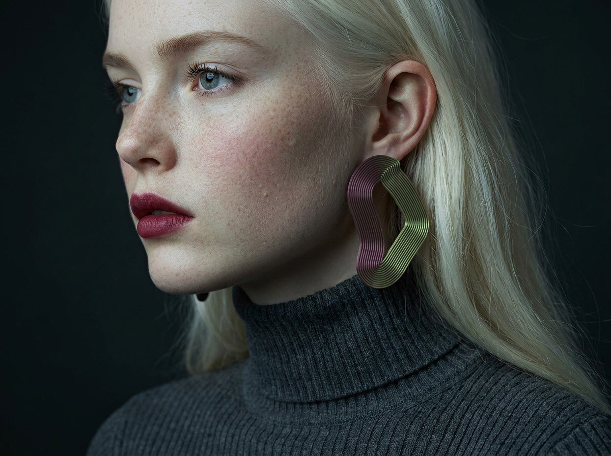 "Linear" Earrings Bauhaus Inspiration